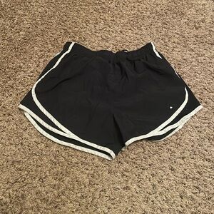Nike Dri-Fit Size M black and white athletic shorts good condition